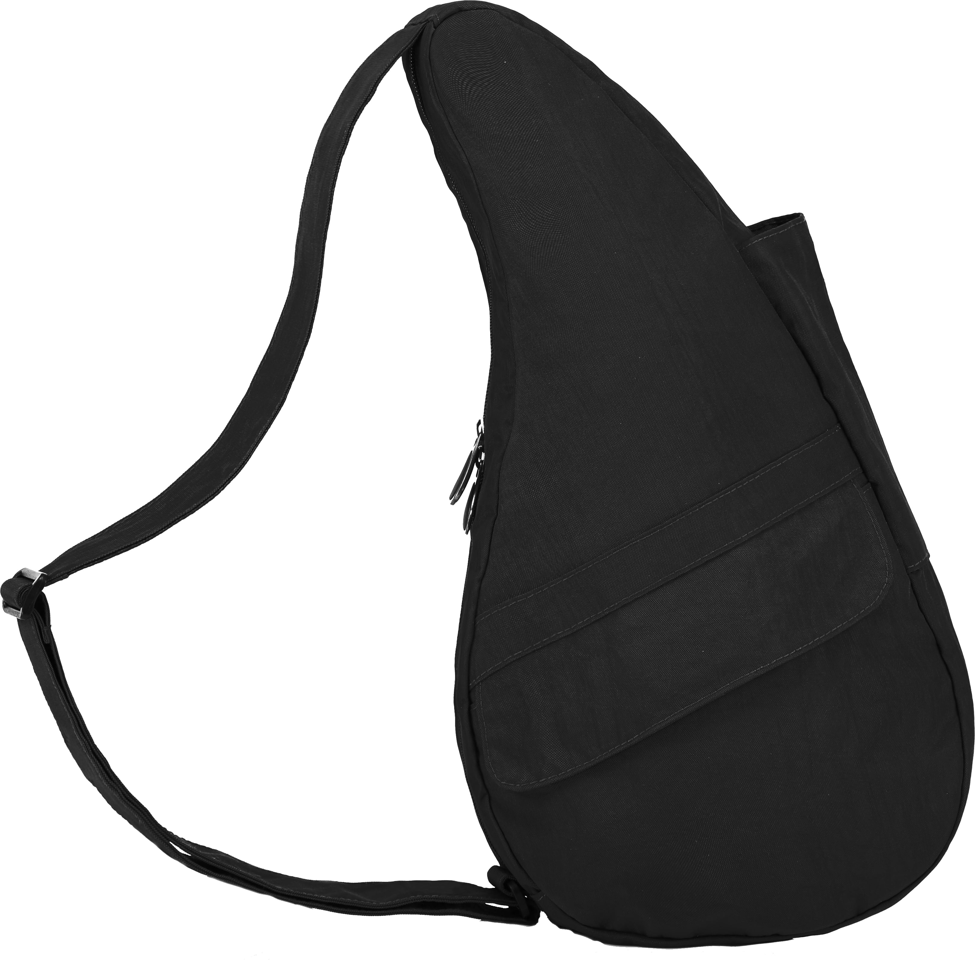 AmeriBag 15" Nylon Crossbody Sling Healthy Back Bag (Black)