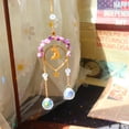 thumbnail image 3 of Wind Chime Crystal Catcher Piedra Natural Estrella Luna Prisma Ornamento (Púrpura) Wdftyju Para estrenar, 3 of 8
