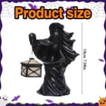 thumbnail image 3 of BinKFF Ghost Lantern, Cracker Barrel Witch Halloween Decorations, Hells Messenger with Lantern, Halloween Resin Witch Statue Garden Light for Home Yard Patio Lawn Decoration, 3 of 8