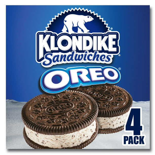 Klondike Oreo Ice Cream Frozen Dessert Sandwiches For A Refreshing Treat Oreo Kosher 4 Oz 4 Ct Walmart Com Walmart Com