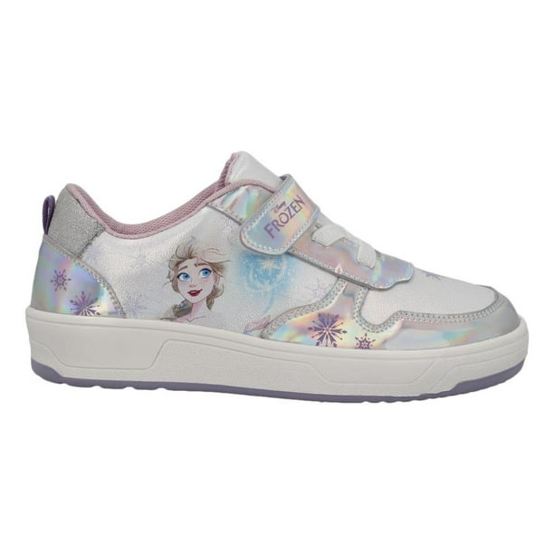 Tenis Niña Disney Frozen Licencia Deportivos Brillosos plateado 21.5