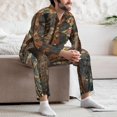 thumbnail image 7 of Naloa Vintage Poker Chips Men’s Pajamas Set - Long Sleeve Button Down Sleep Shirt and Pajama Bottoms Sleepwear Set-XX-Large, 7 of 7
