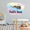 thumbnail image 3 of Personalized Watercolor Decal Living Room Wall Decal for Family Multicolored Art Customized Name Design Cute Custom Name Décor - Size: 40 In x 28 In, 3 of 5