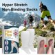 thumbnail image 2 of HOUKEA HKB05-A017-1-WH1 1 Pair Super Elastic Breathable Socks Relieve Leg Swelling Varicose Veins Ca, 2 of 5