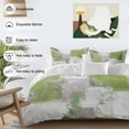 thumbnail image 3 of Sage Green Grey Abstract 4 Piece Duvet Cover Set Full Size Modern Graffiti Soft Bedding Set Comforter Cover, 1 Duvet Cover 1 Flat Sheets and 2 Pillowcases, 3 of 9