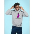 thumbnail image 2 of Dancing Eggplant Hoodie Men -Image by Shutterstock, Male 5X-Large, 2 of 4