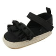 thumbnail image 3 of Toddler Girl Sandals Ruffles Shoes First Walkers Shoes Summer Flat Sandals Girls Summer Shoes,Size 6 Months-12 Months, 3 of 9
