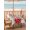 Red Beige, variant on Outdoor Tablecloth with Umbrella Hole and Zipper, Valentine's Day Rectangle Table Cloth 60x102 Inch Waterproof Tablecloth, Red Love Heart Eucalyptus Romance Buralp Picnic Table Cover for Patio