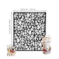 thumbnail image 6 of Dalang Cozy Doodle Blanket, DIY Doodle Blanket with 24 Markers for Adults Coloring Blankets, Soft Cozy Art Creative Home Decor and Family Activity Gift,B, 6 of 6