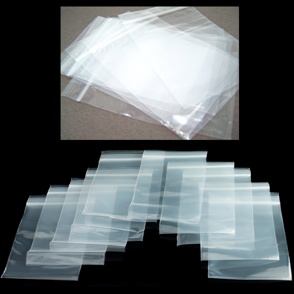 1500 Seal Lock 4x4 Clear 2 MIL Poly Bags Square RECLOSABLE