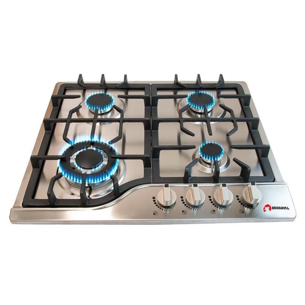 Parrilla Gas Empotrable Shorbull 4 Quemador Acero Inoxidable