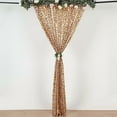 thumbnail image 4 of BalsaCircle 8 feet x 8 feet Matte Champagne Big Payette Sequin Backdrop Curtain Wedding Party Photo Booth Decorations, 4 of 8