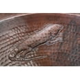 thumbnail image 2 of Undermount Hammered Round Lizard Bathroom Copper Sink, 2 of 2