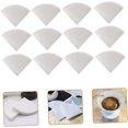 thumbnail image 3 of EcoNesxp High-end atmosphere 2X12 100 pieces of coffee filter paper coffee brewing filter coffee brewing supplies cone coffee filter hand brewed coffee cone cone filter coffee supplies pure wood pulp, 3 of 5