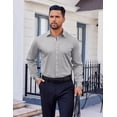 thumbnail image 2 of Coofandy Men's Muscle Fit Dress Shirts Wrinkle-Free Long Sleeve Casual Button Down Shirt, 2 of 6