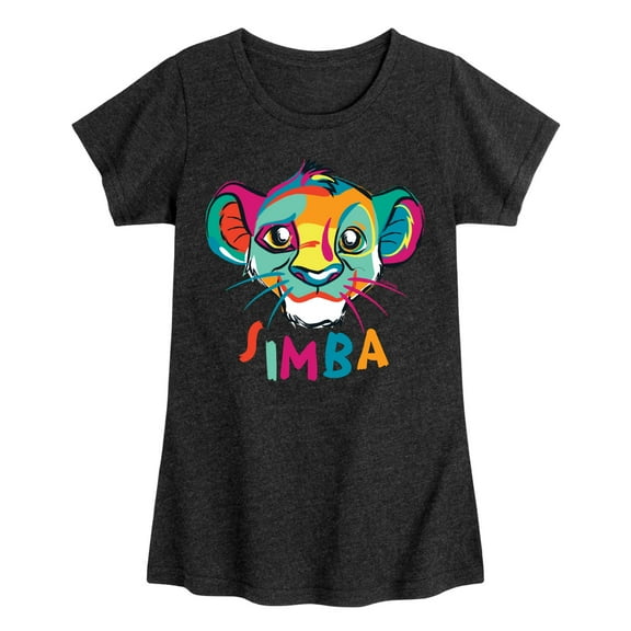 The Lion King - Colorful Simba - Toddler & Youth Girls Short Sleeve Graphic T-Shirt
