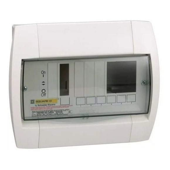 Centro de Carga Schneider Qox 2+6 Sp 1F 3H Marfil