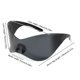 thumbnail image 4 of Gafas de sol deportivas Y2K Gafas de sol Goggle para senderismo en la playa al aire libre (negro), 4 of 4