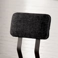 thumbnail image 4 of Furniture of America Locust Counter Height Dining Chairs - Set of 2, Black, 4 of 6