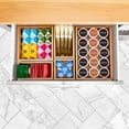 thumbnail image 5 of Seville Classics Bamboo Premium Organizer Storage Bins for Kitchen Silverware, Pantry, Closet, Office Desk, Pens, Utensils, Makeup, K Cup, Bamboo, Bin Set (5 Piece), 5 of 15