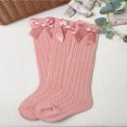 thumbnail image 1 of JUNWELL 3pairs Toddler Girls Bow Decor Socks, 1 of 7