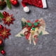 thumbnail image 3 of Decoraciones Del Árbol de Navidad 2025 Colgante Del Arco de Navidad con Decoración de la Caja de Regalo Del Árbol de Navidad Lino Impreso de la Carta Del Arco de los Ornamentos Del Árbol de Navidad, 3 of 6