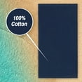 thumbnail image 3 of Kaufman - 2 Pack 30" X 60" Solid Color Velour Beach Towel, Bath Towel. 100% Cotton (Cobalt), 3 of 4