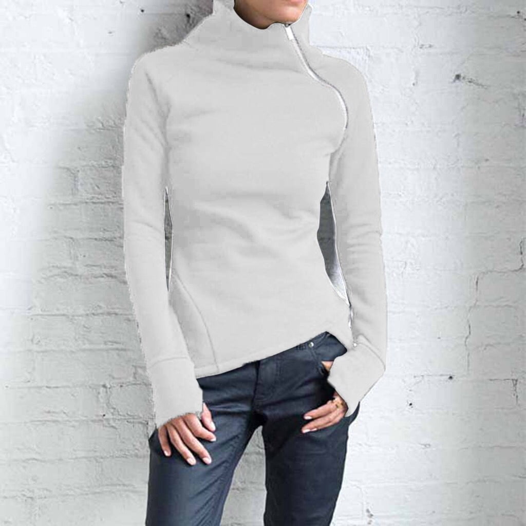 Women's Casual Turtleneck Long-Sleeve 
