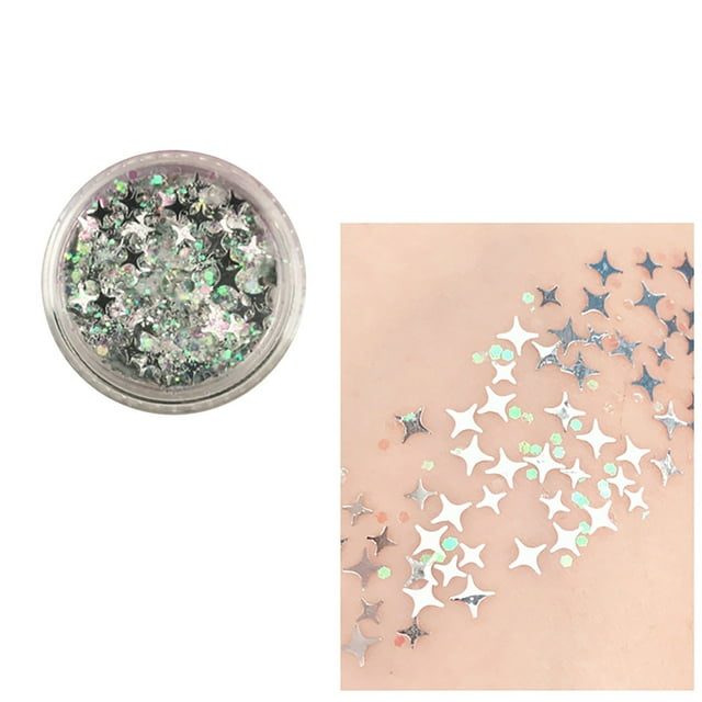 Body Glitter Concerts Music Festival Rave Accessories Face Glitter Gel Sequins Glitter Face Paint Chunky Glitter For Eye Lip Hair Sparkling Gel, Eye Shadow Plate
