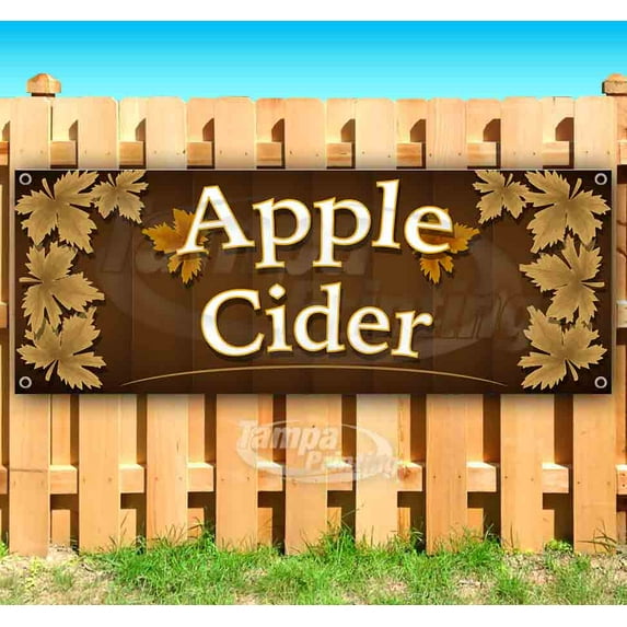 Apple Cider 13 oz Vinyl Banner With Metal Grommets