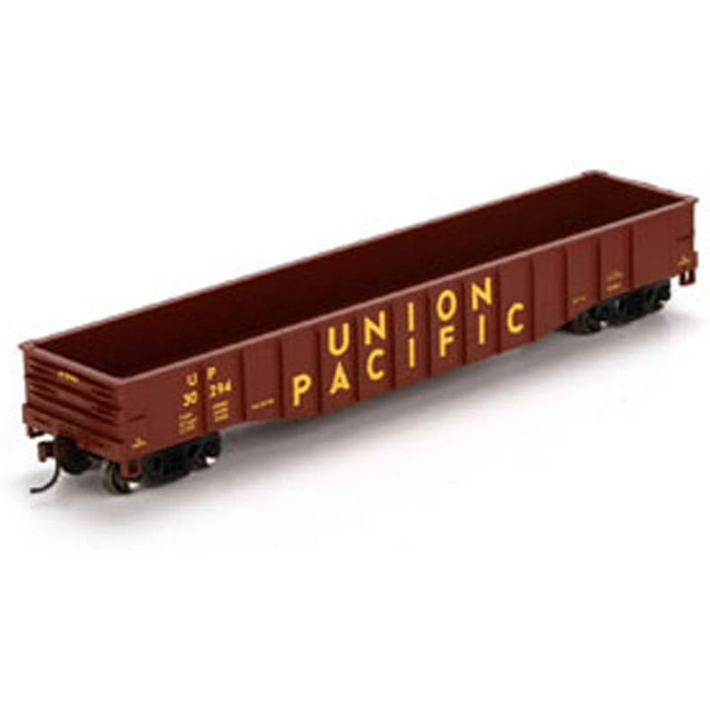 Athearn HO Scale 50' Gondola Freight Car Union Pacific/UP (Brown/Yellow