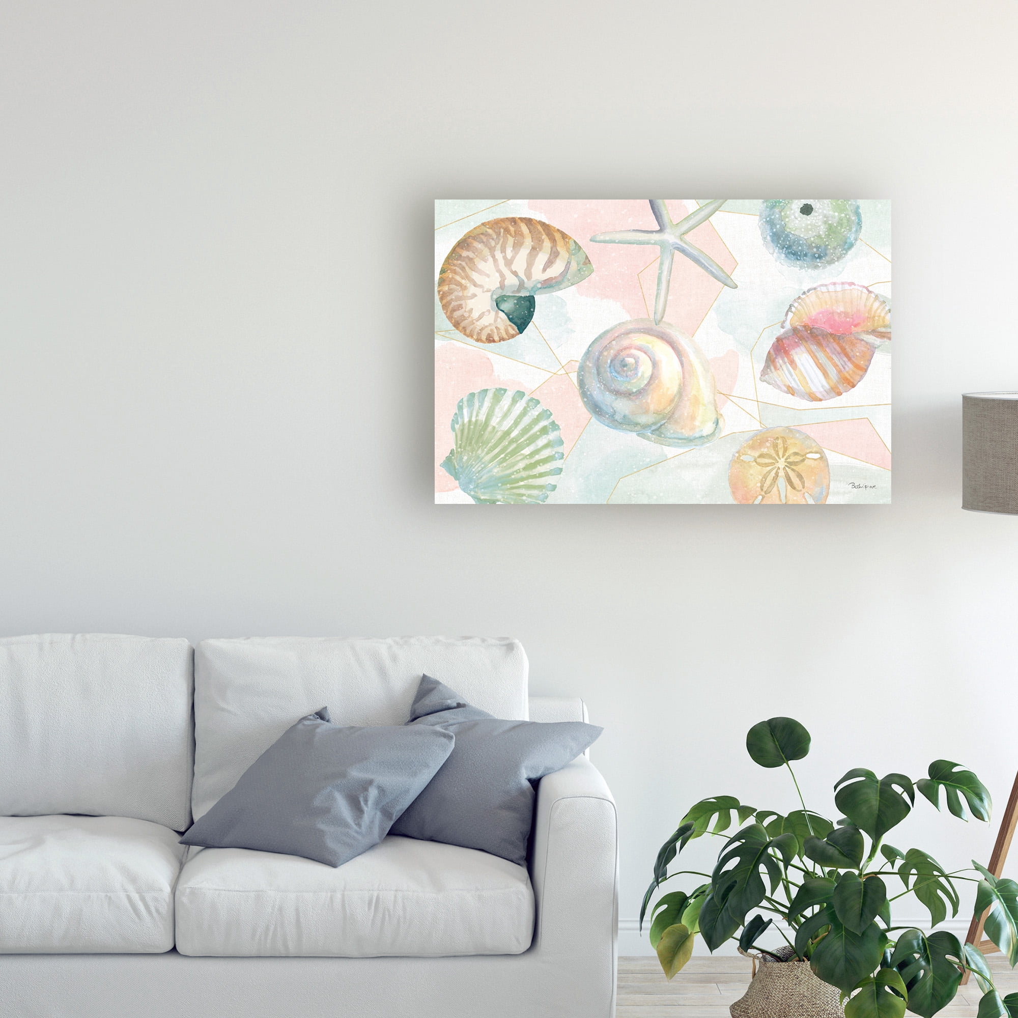 Watercolor Coast IV' Canvas Art by Beth Grove