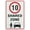 Warning Sign 3, variant on Shared Driveway 40Km Speed Limit Sign Warning Tin Sign 8"x12", Home Kitchen Farm Garden Garage Wall Decor, 40Km Shared Driveway Marker