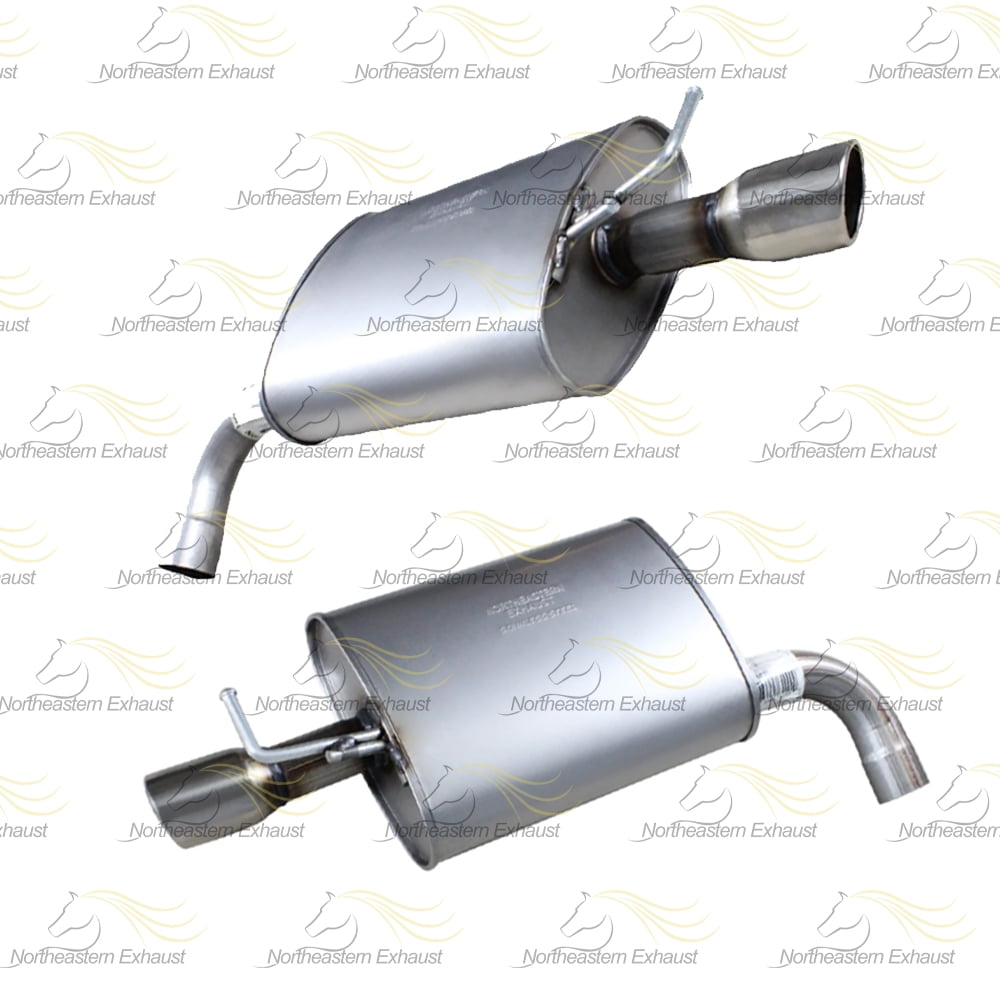 Northeastern Exhaust Passenger & Driver Side Mufflers Fits 2011-2016 Ford Explorer 3.5L & 2012-2015 Ford Explorer 2.0L - Direct Fit | Stainless Steel