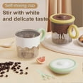 thumbnail image 3 of Self Stirring Coffee Mug Electric Mixer Cup 400ml Usb Rechargeable Automatic Mixing Glass Tumbler With Lid And Handle For Home Office Travel Collagen, 3 of 5