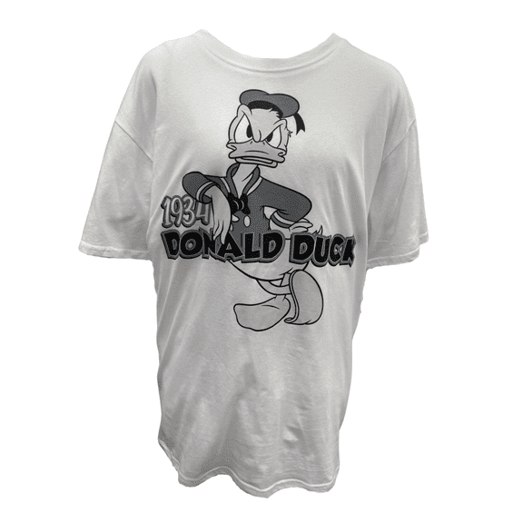 Disney Donald Now And Then Adult Graphic Tee (Unisex), S to 2XL