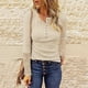 thumbnail image 2 of Blusa de encaje con cuello en V y manga larga para mujer Fridja FKASFK3237, 2 of 9