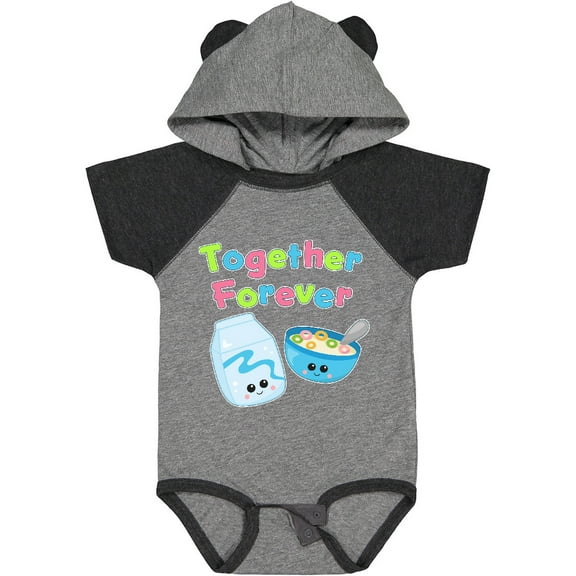 Inktastic Together Forever Milk and Cereal Boys or Girls Baby Bodysuit