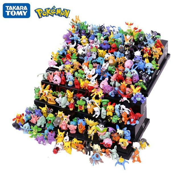 24 pièces/ensemble Tomy Pokemon figurines modèle Collection 2-3 cm Pokémon  Pikachu Anime Figure jouets enfant cadeau d'anniversaire 