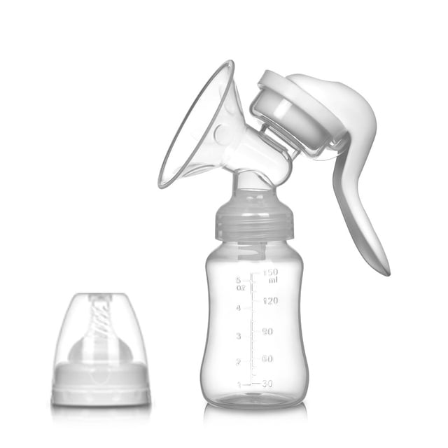 Extractor de Leche Manual, Extractor de Leche Manual de Silicona con Succión Ajustable para Lactancia Materna, Pequeño Recolector de Leche Materna Manual Portátil Bombas y Accesorios para Al