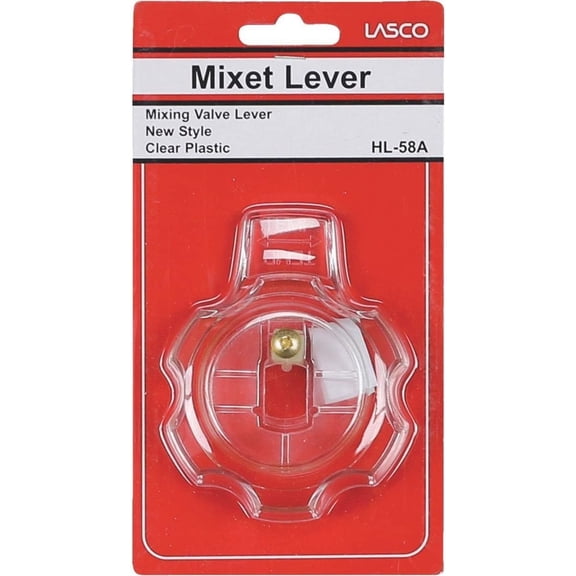 Lasco Fittings Plastic Lever Handle Single Lever Mixit - Clear - Pack Of 1