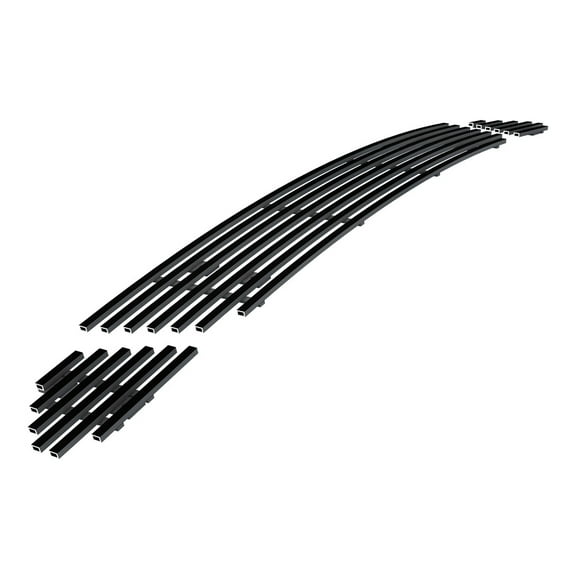 APS Premium Stainless Steel Black Horizontal Billet Grille Compatible with Ford Fusion 2010-2012 Sport Lower Bumper N19-J06666F