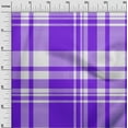 thumbnail image 3 of oneOone Viscose Jersey Medium Blue Fabric Tartan Quilting Supplies Print Sewing Fabric By The Yard 60 Inch Wide, 3 of 4
