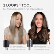 TYMO 4.0 Ionic Hair Dryer Brush, 5-in-1 Lightweight Blowout Brush, 3X Faster Drying, Adds Shine, Volume & Anti-Frizz Smooth Styles, Black