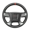 thumbnail image 3 of Mewant Car Steering Wheel Cover for GMC Sierra 3500 2015-2019 1500 Limited 2500 Black Hand Sewing, 3 of 6