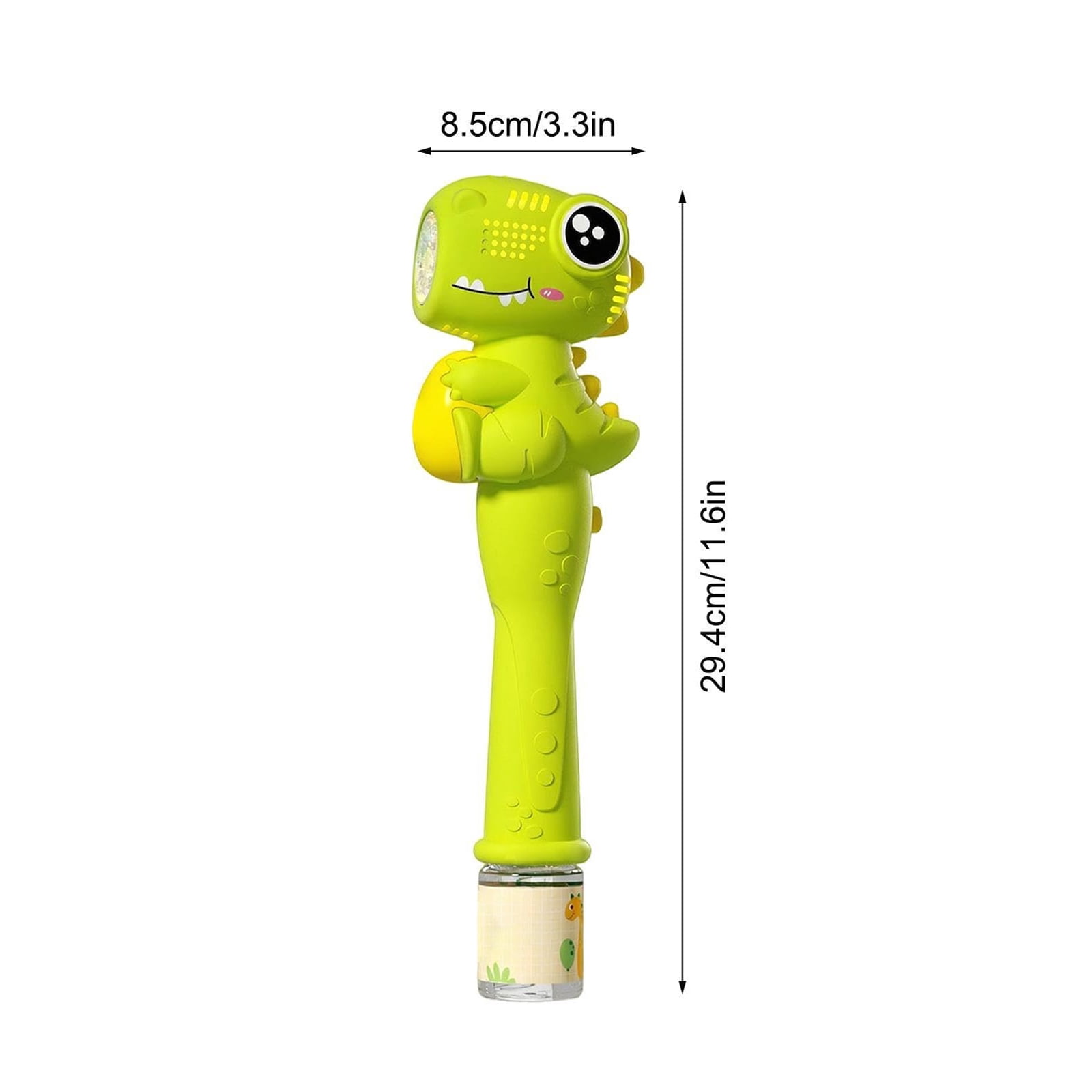 Dinosaur Bubble Wand with LED Light & Sound, 11.6” Automatic Bubble Blower , Portable Dinosaur Bubble Machine , Outdoor Summer Party Favors & Birthday Gifts