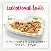 Purina Fancy Feast Sliced Kitten Food, Wet Cat Food, Chicken Feast in Gravy, 3 oz Can, 24 Pack