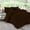 Chocolate, variant on D.N.G. BEDDINGS 5 Piece Luxury Pinch Pleated Comforter Set Premium 800 Thread Count 100% Egyptian Cotton Oversized Super King Size Solid Black Color