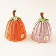 thumbnail image 4 of Baby Boy Girl Cute Pumpkin Thick Knit Hat Warm Beanie Cap for Infant Kids Toddler Fall Winter Halloween Thanksgaving Hat, 4 of 5