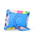 thumbnail image 2 of For Samsung Galaxy Tab A8 10.5 inch (2022) Tablet Tough Hybrid Rotating 360 Degree Kickstand - Rainbow/Blue, 2 of 3